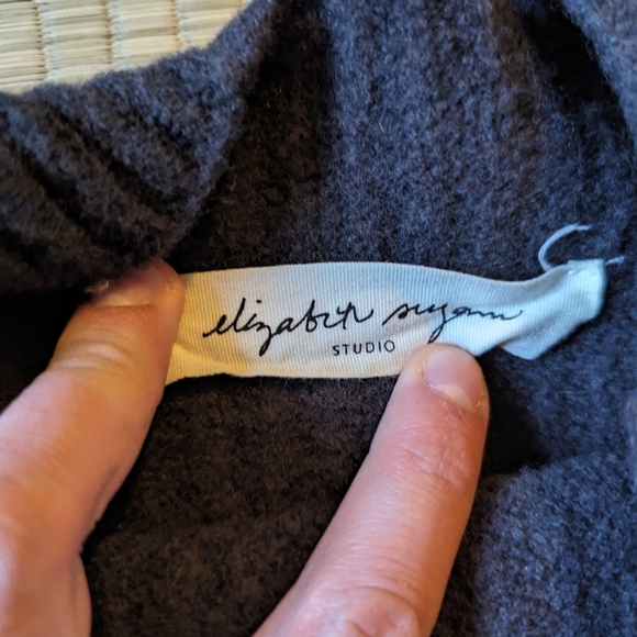 Elizabeth Suzann 100% Climate Beneficial Wool Sweater Womens Sz S/M Made in USA - Picture 3 of 7